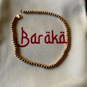 18 karat pure gold tri-color diamond cut bracelet